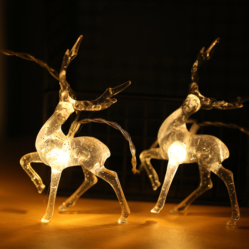 Warm White Reindeer String Lights