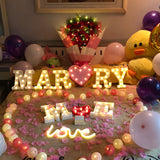 Load image into Gallery viewer, LED Colored Marquee Letters Night Light Letters