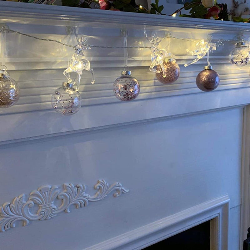 Warm White Reindeer String Lights