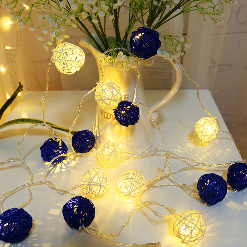 Rattan Ball String Lights