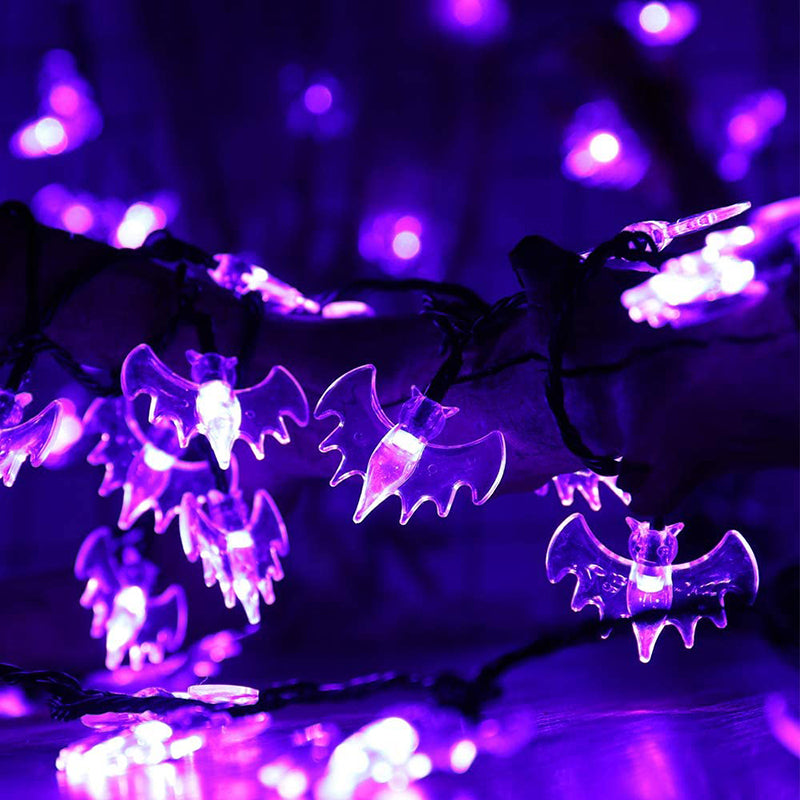 Halloween Bats LED String Lights