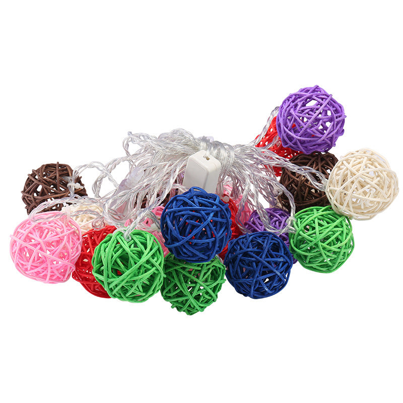 Rattan Ball String Lights
