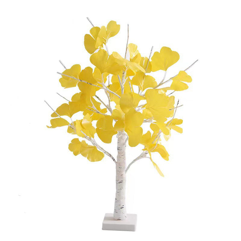 Lighted Birch Tree with 24 Pieces Easter Egg Ornaments