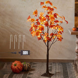 Load image into Gallery viewer, Lighted Maple Tree Fall Decorations Battery Operated Patent Exclusive Pumpkins