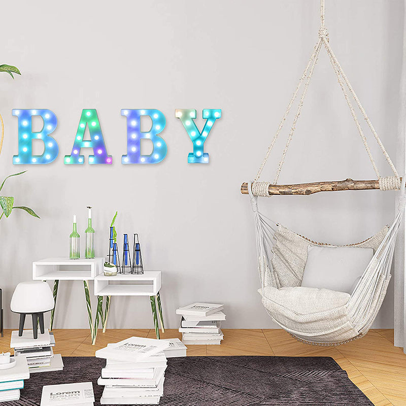 LED Colored Marquee Letters Night Light Letters
