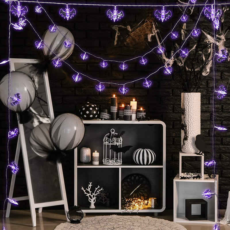 Halloween Bats LED String Lights