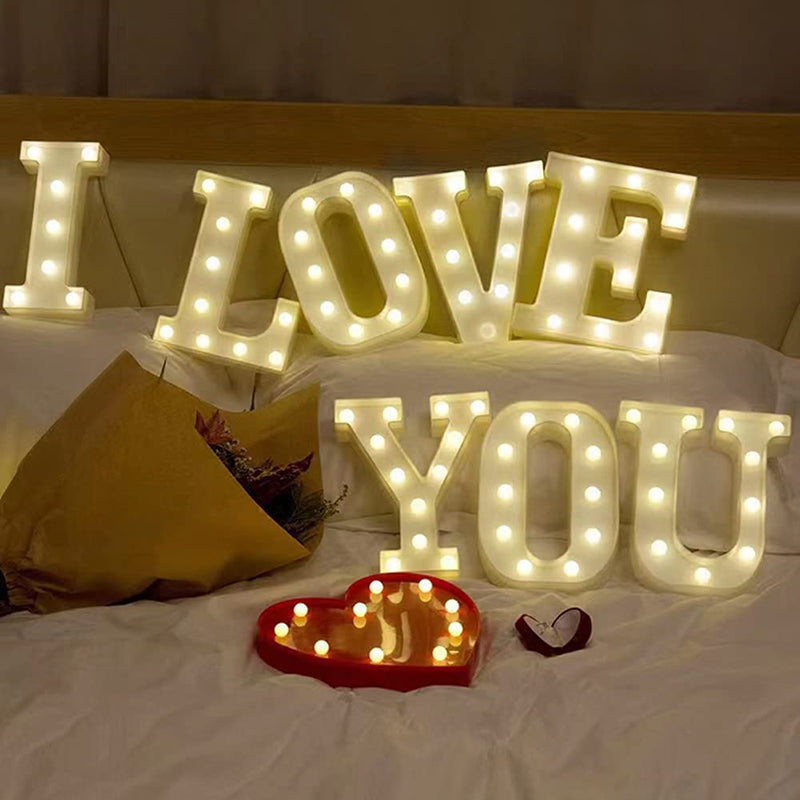 LED Colored Marquee Letters Night Light Letters