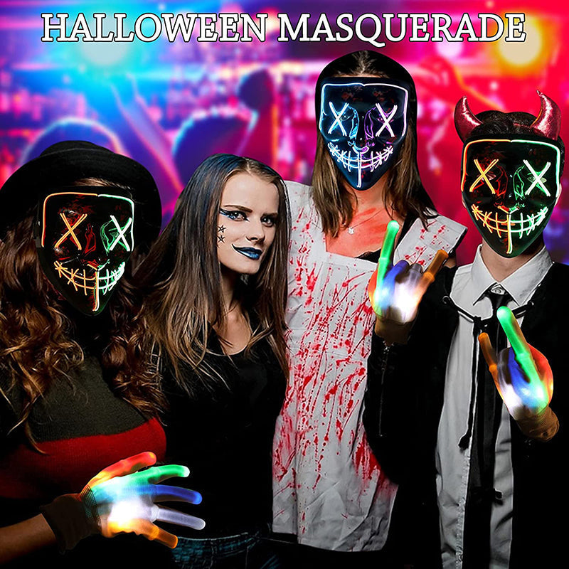 Halloween LED Light up Purge Mask