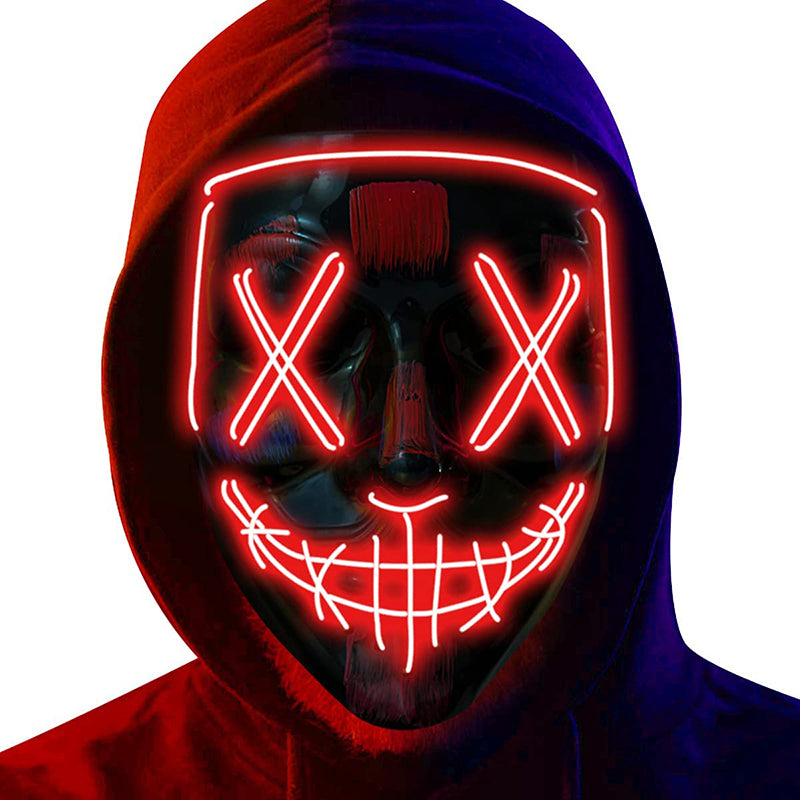 Halloween LED Light up Purge Mask