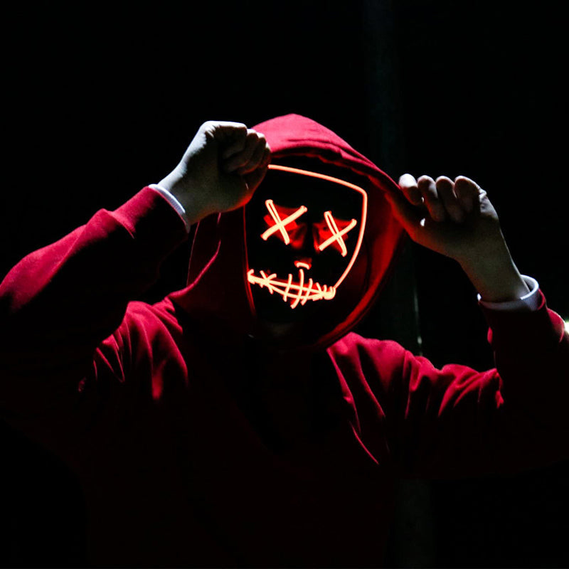 Halloween LED Light up Purge Mask