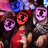 Load image into Gallery viewer, Halloween LED Light up Purge Mask