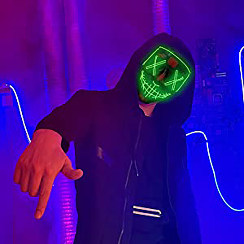Halloween LED Light up Purge Mask