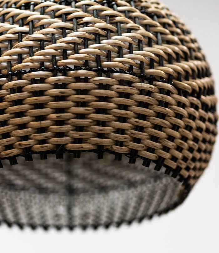 Minimalism Rattan Ceiling Light Fixture Woven Pendant Lampshade
