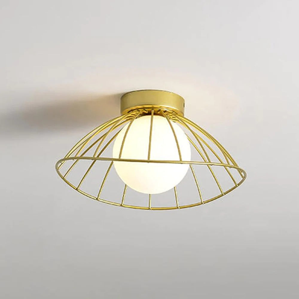 Creative Nordic Straw Hat Ceiling Lights