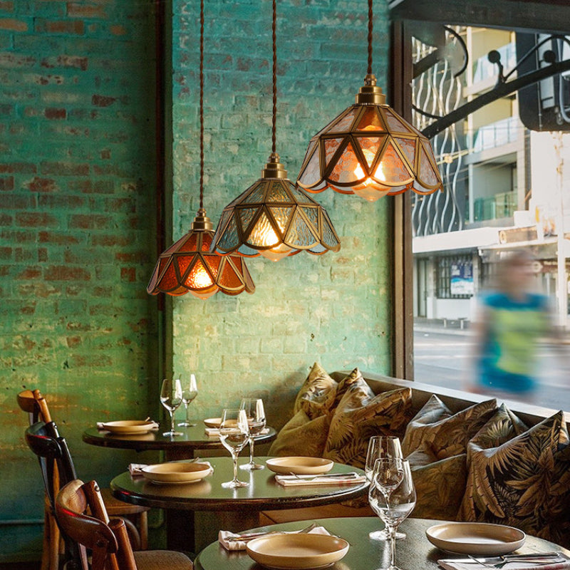 Nordic Vintage Glass Pendant Lights