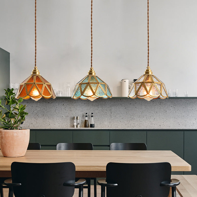 Nordic Vintage Glass Pendant Lights