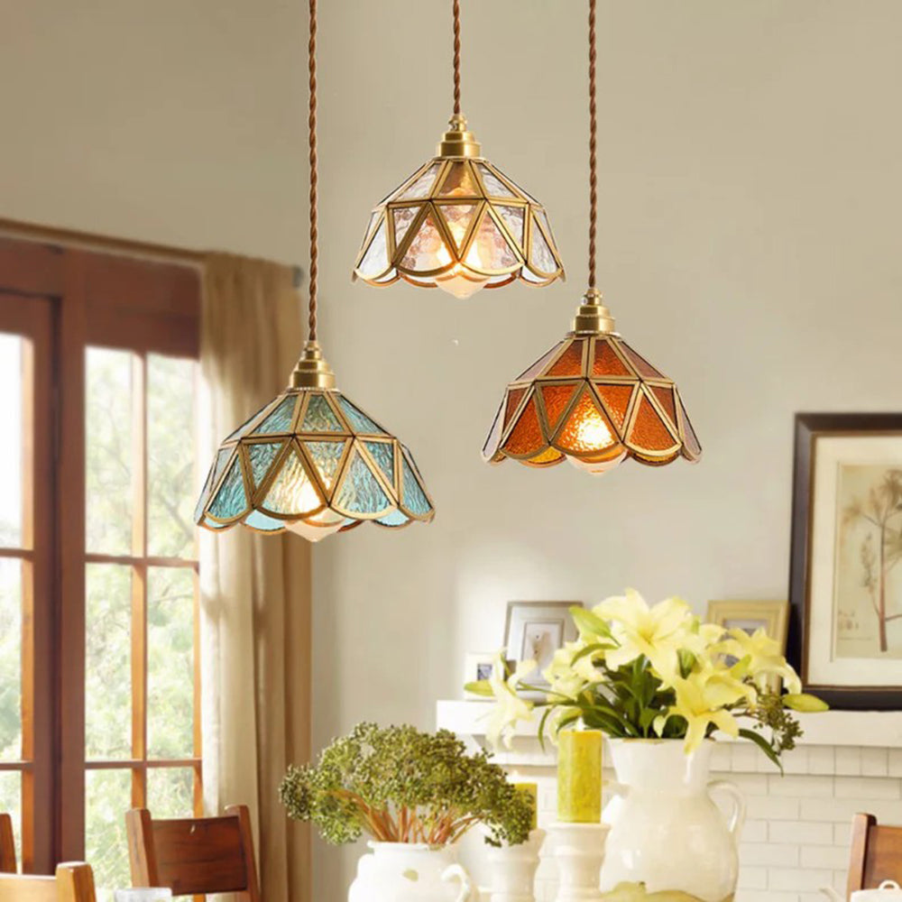 Nordic Vintage Glass Pendant Lights