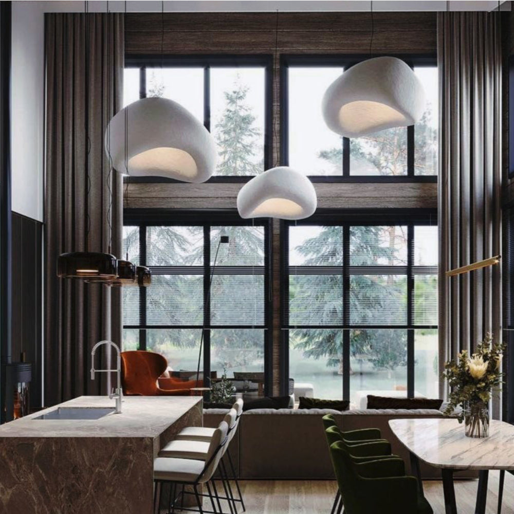 Nordic Style Resin Oval Pendant Lights