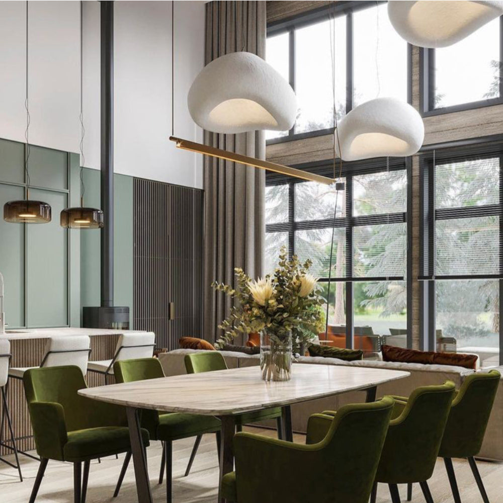 Nordic Style Resin Oval Pendant Lights