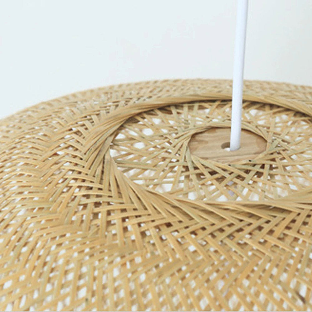 Sphere Bamboo Suspension Pendant Light