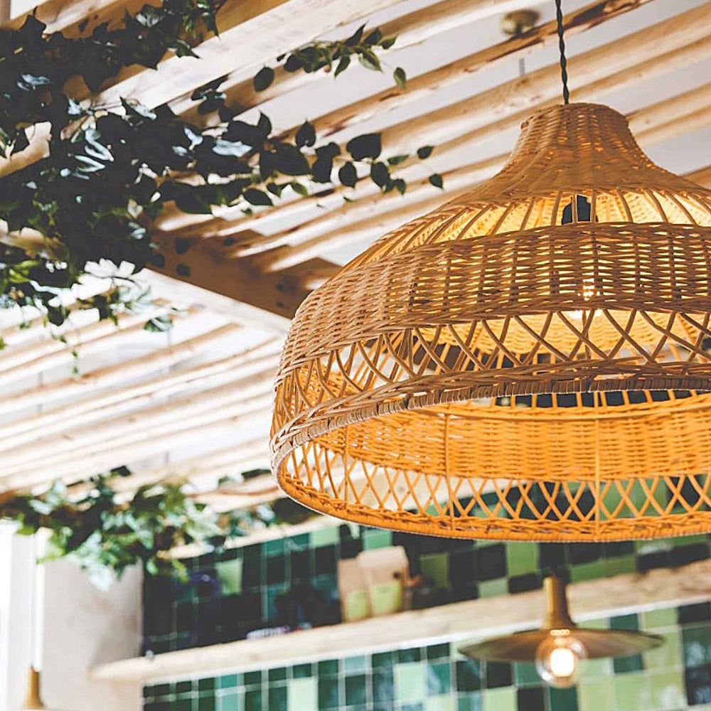 Wicker Basket Rattan Lamp Shade