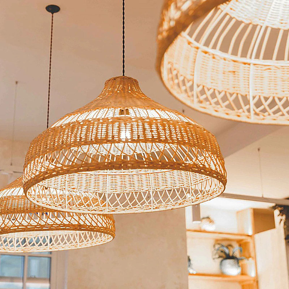 Wicker Basket Rattan Lamp Shade