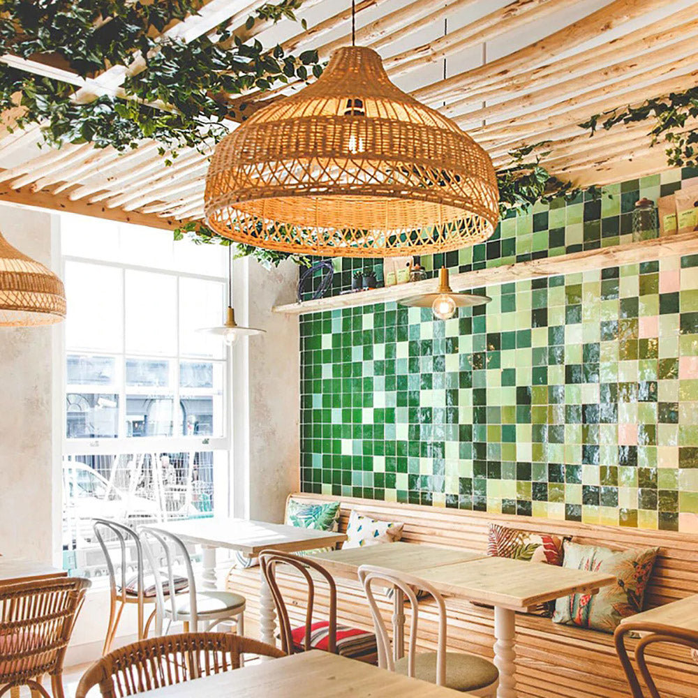 Wicker Basket Rattan Lamp Shade