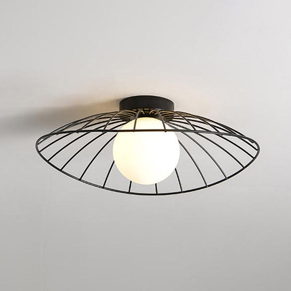 Creative Nordic Straw Hat Ceiling Lights