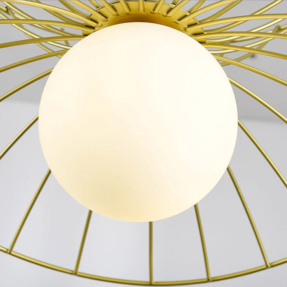 Creative Nordic Straw Hat Ceiling Lights