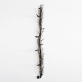 Load image into Gallery viewer, Halloween Garland Pre-Lit Black Glitter Branch Wreath with Bats