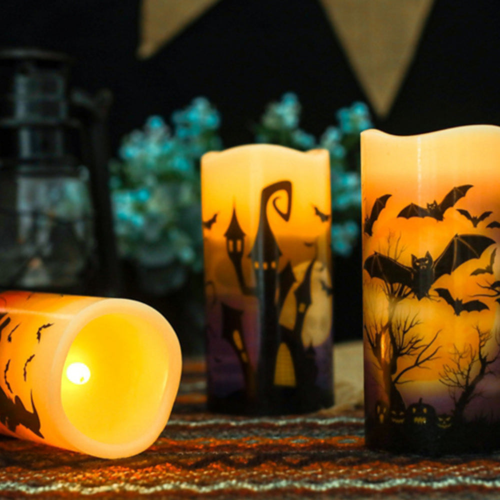 Halloween Decor LED Flameless Flickering Candles
