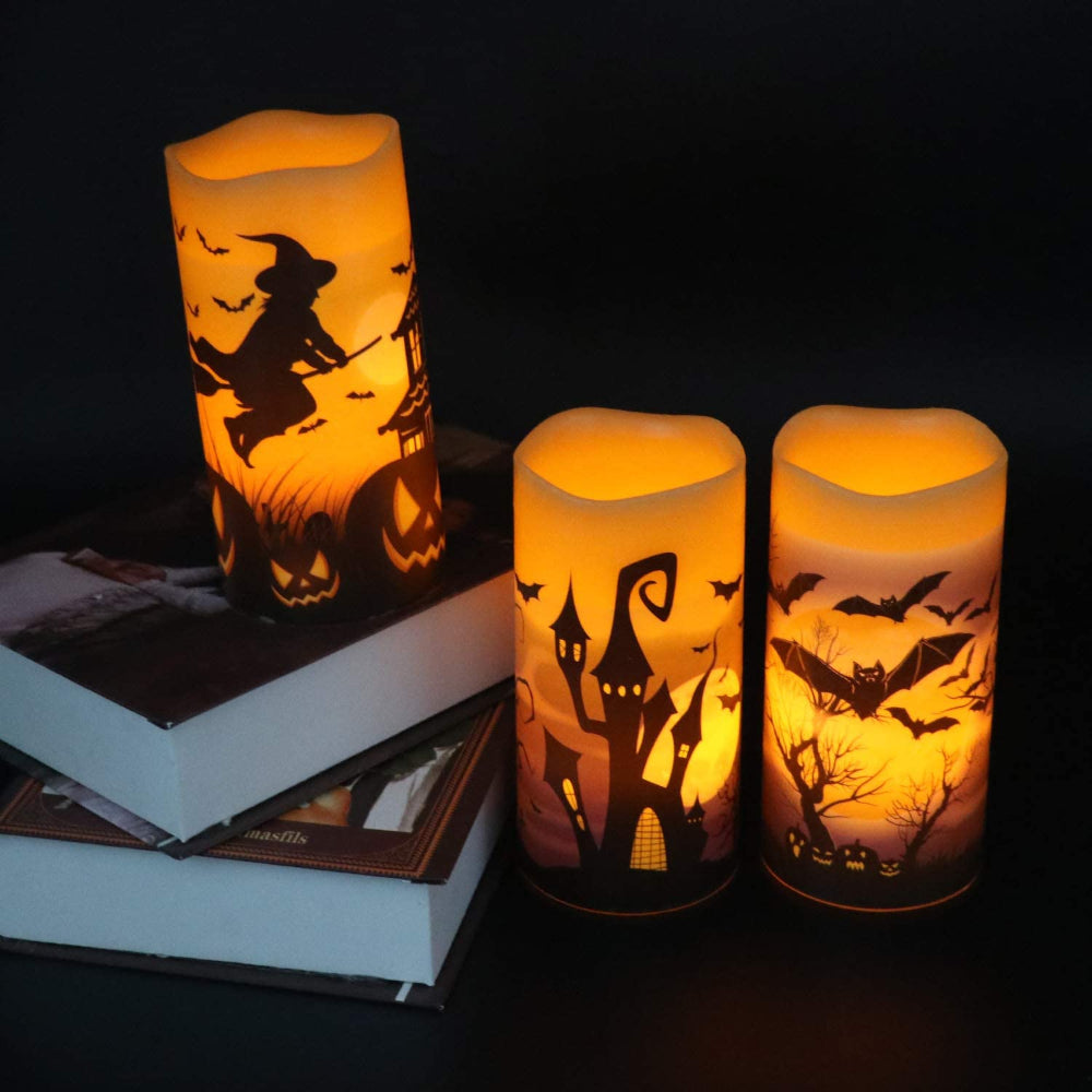 Halloween Decor LED Flameless Flickering Candles