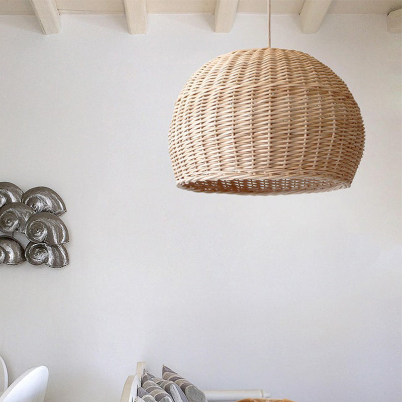 Wicker Farmhouse Woven Pendant Light