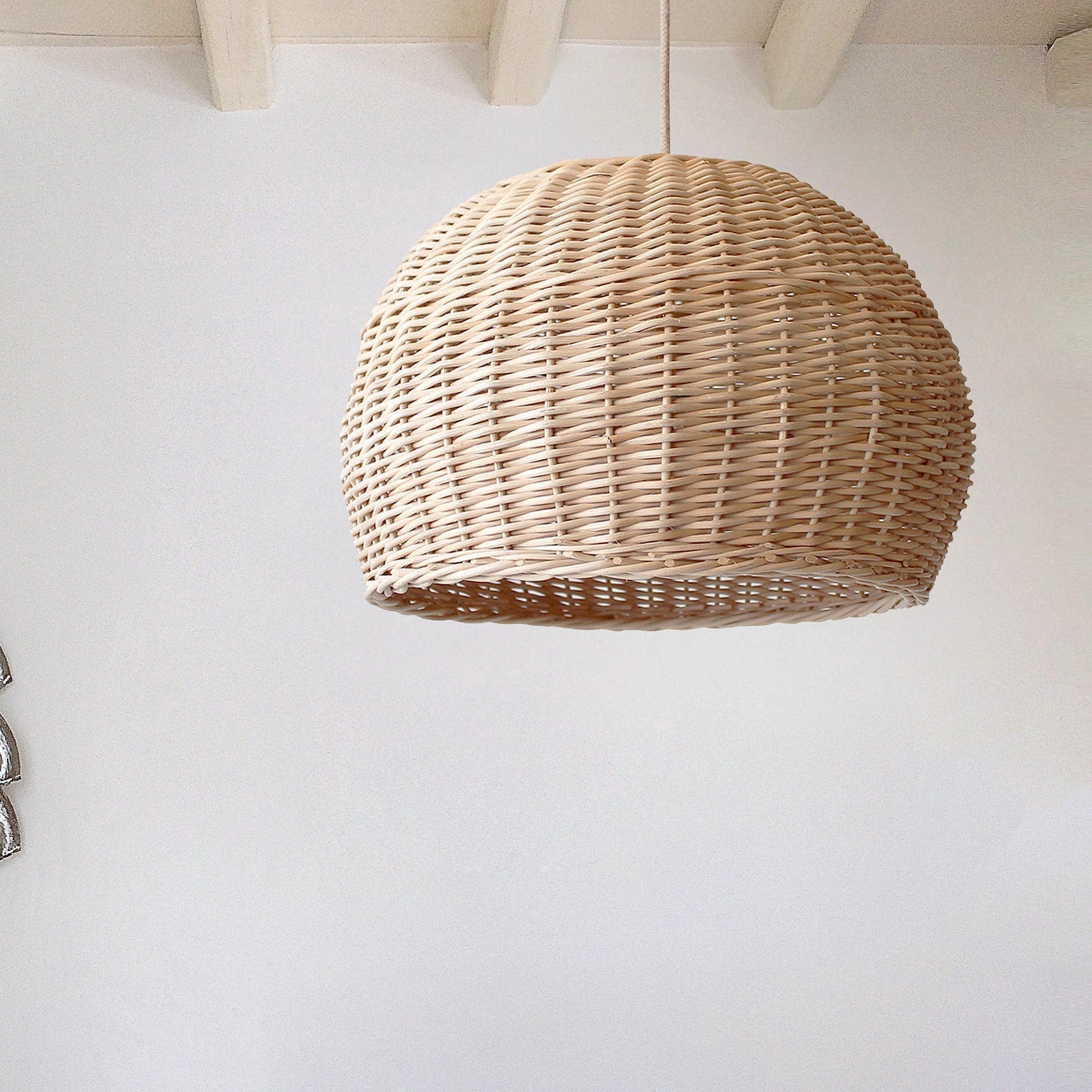 Wicker Farmhouse Woven Pendant Light