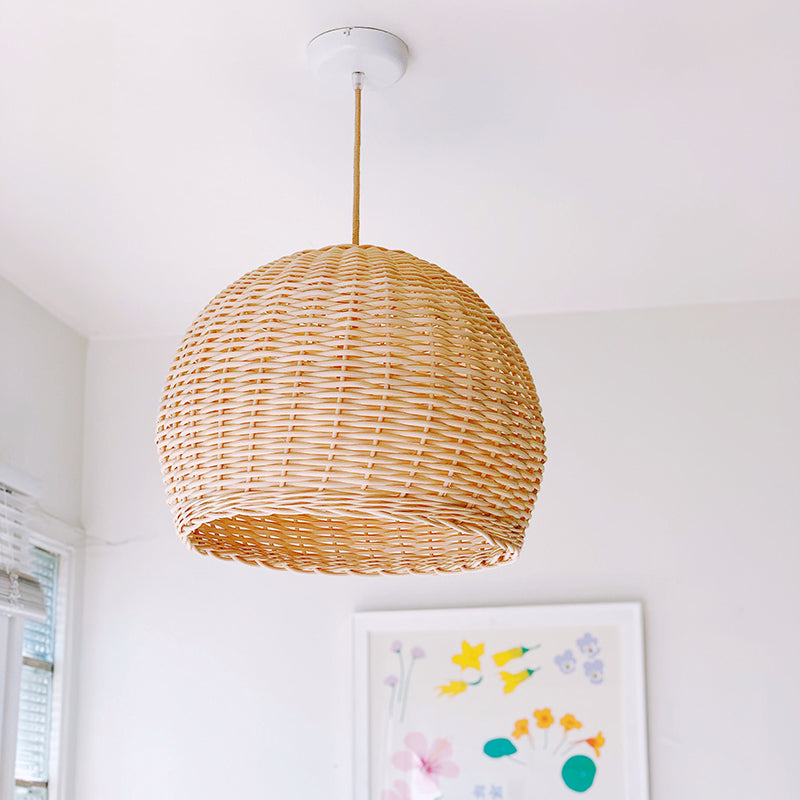 Wicker Farmhouse Woven Pendant Light