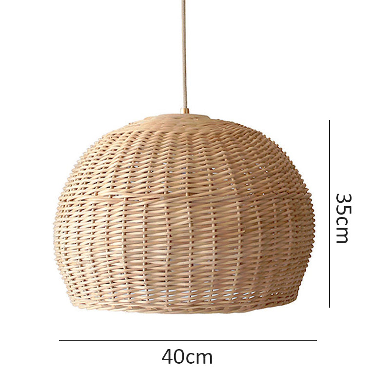 Wicker Farmhouse Woven Pendant Light