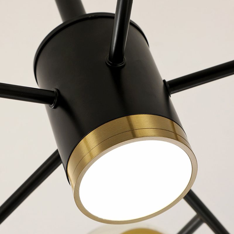 Postmodern Metal Ceiling Light Sputnik Shape Multi-light Pendant