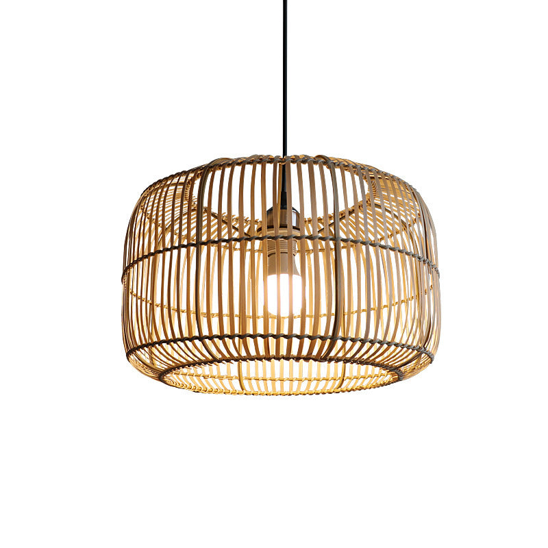 Lantern Shape Bamboo Pendant Light
