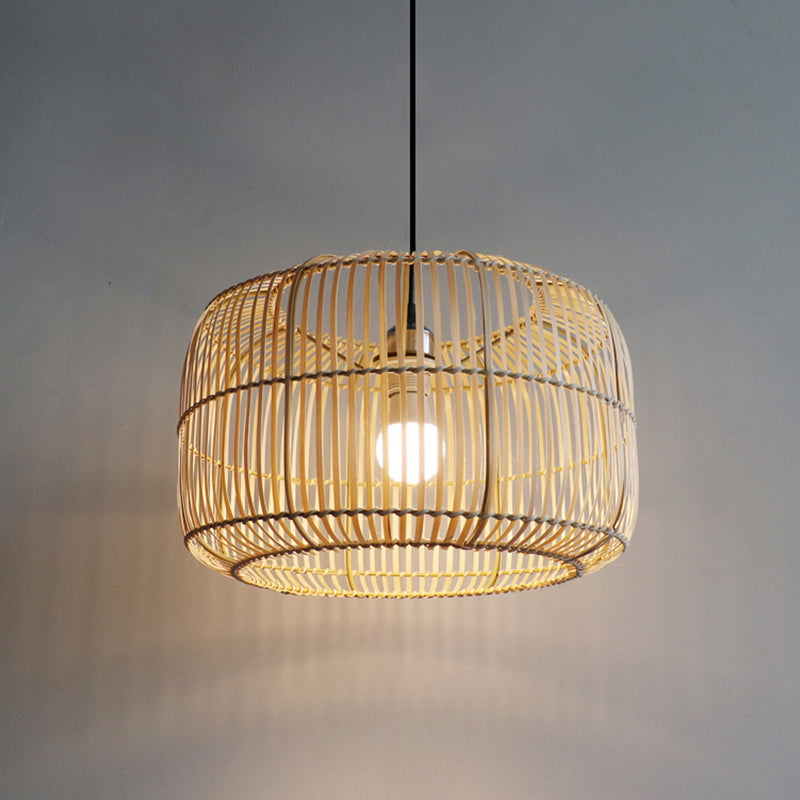 Lantern Shape Bamboo Pendant Light