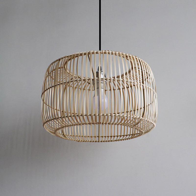 Lantern Shape Bamboo Pendant Light