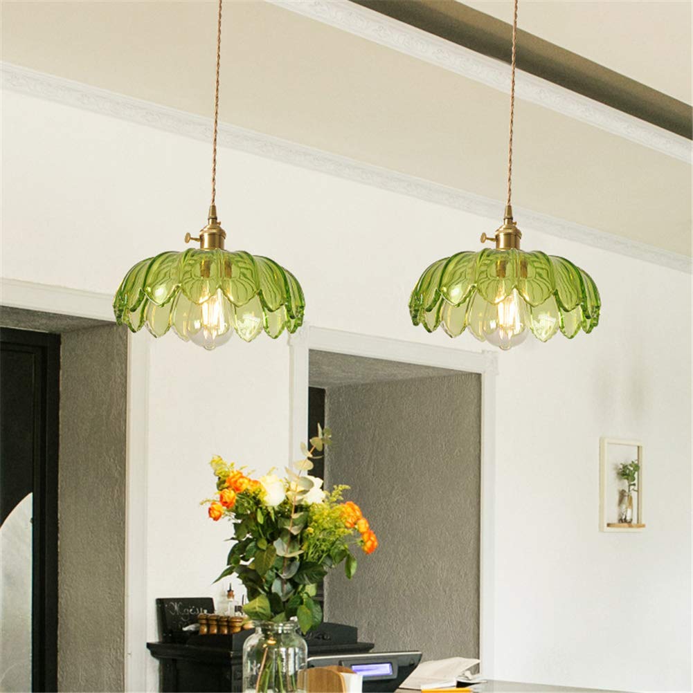 Brass & Glass Dome Ceiling Lighting