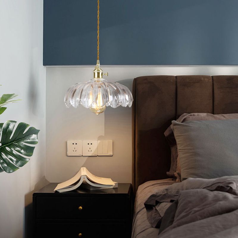 Brass & Glass Dome Ceiling Lighting