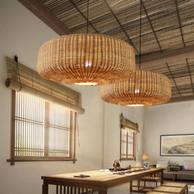 Woven Rattan Pendant Lighting