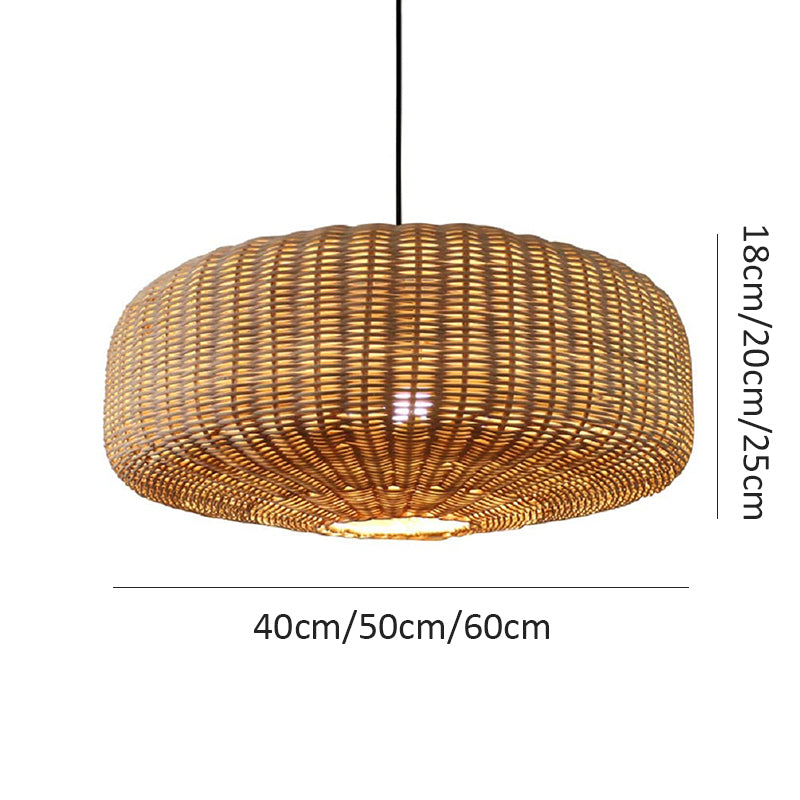 Woven Rattan Pendant Lighting