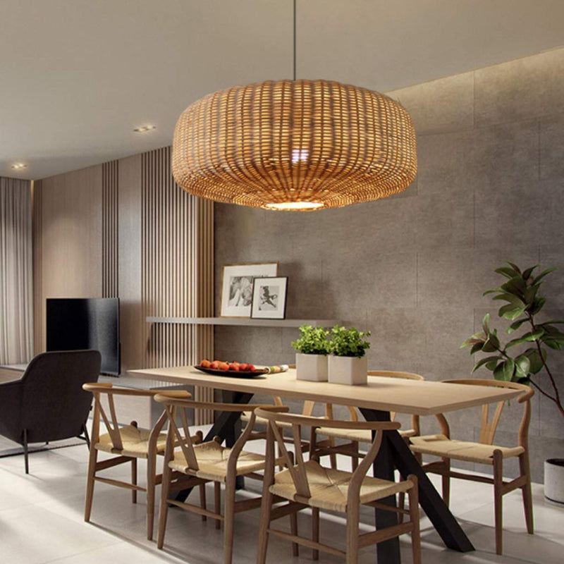 Woven Rattan Pendant Lighting