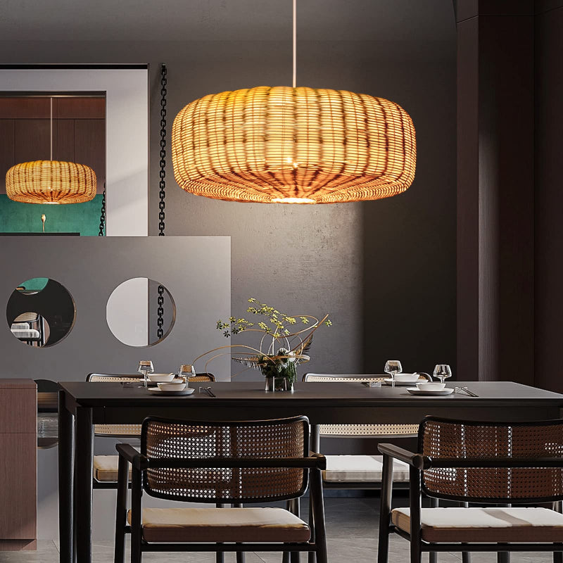 Woven Rattan Pendant Lighting