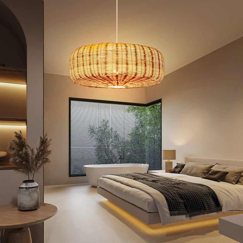 Woven Rattan Pendant Lighting