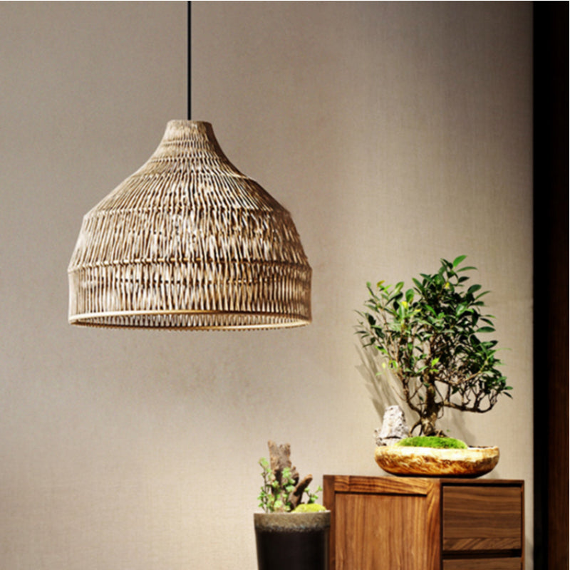 Rattan Pendant Light Woven Lampshade