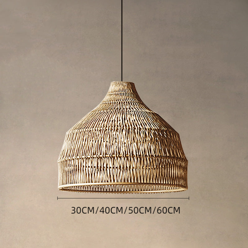 Rattan Pendant Light Woven Lampshade