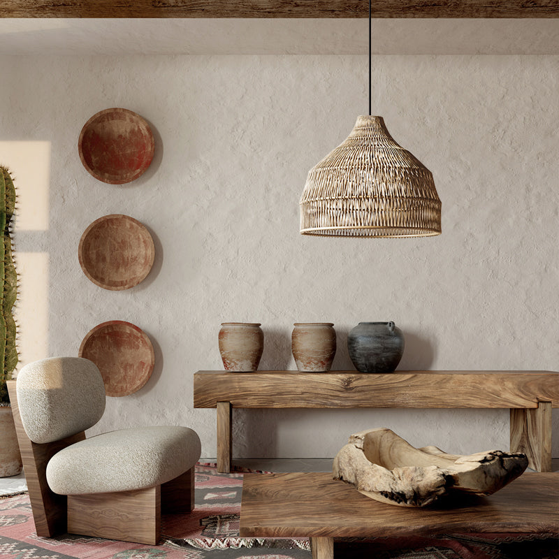 Rattan Pendant Light Woven Lampshade